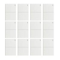 Pack x12 | Lucek Flat BF02/3 Placa Apagador Sencillo y Escalera