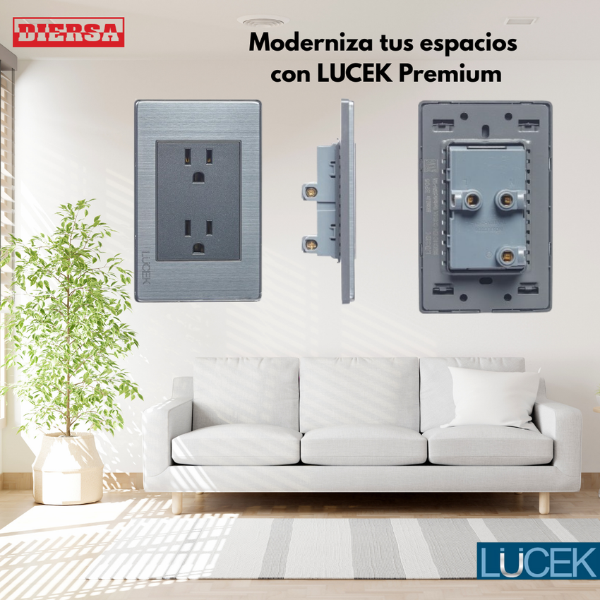Pack x10 | Lucek Premium BP06 MP y MA con Contacto Duplex Anodizadas