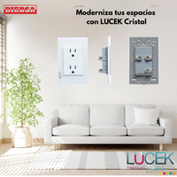 Pack x10 | Lucek Flat BP06 Cristal contacto Duplex