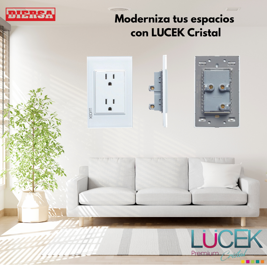 Pack x10 | Lucek Flat BP06 Cristal contacto Duplex