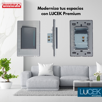 Pack x10 | Lucek Premium BP01 MP y MA con 1 Apagador Sencillo