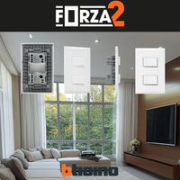 Pack x15 | Placa Bticino Forza2 Fz2201 Con 2 Apagador Escalera