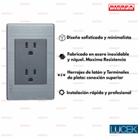 Pack x10 | Lucek Premium BP06 MP y MA con Contacto Duplex Anodizadas
