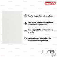 Pack x12 | Lucek Flat BF01 Placa Apagador Sencillo