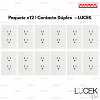 Pack x12 | Lucek Flat BF06 2 Contactos