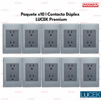 Pack x10 | Lucek Premium BP06 MP y MA con Contacto Duplex Anodizadas