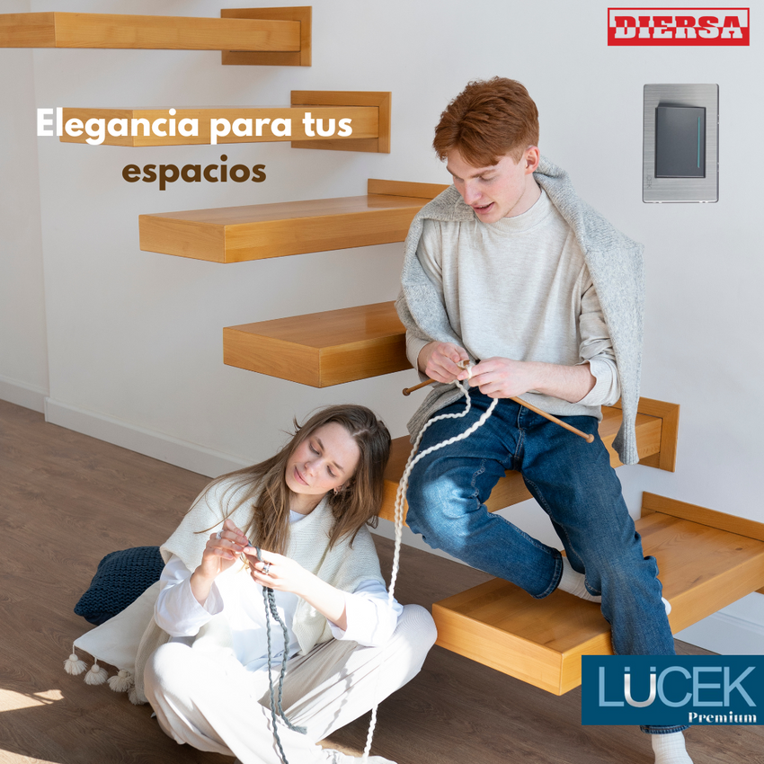 Pack x10 | Lucek Premium BP01 MP y MA con 1 Apagador Sencillo