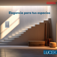 Pack x10 | Lucek Premium BP03/3 MP y MA con 2 Apagadores Sencillos y 1 Escalera Anodizadas