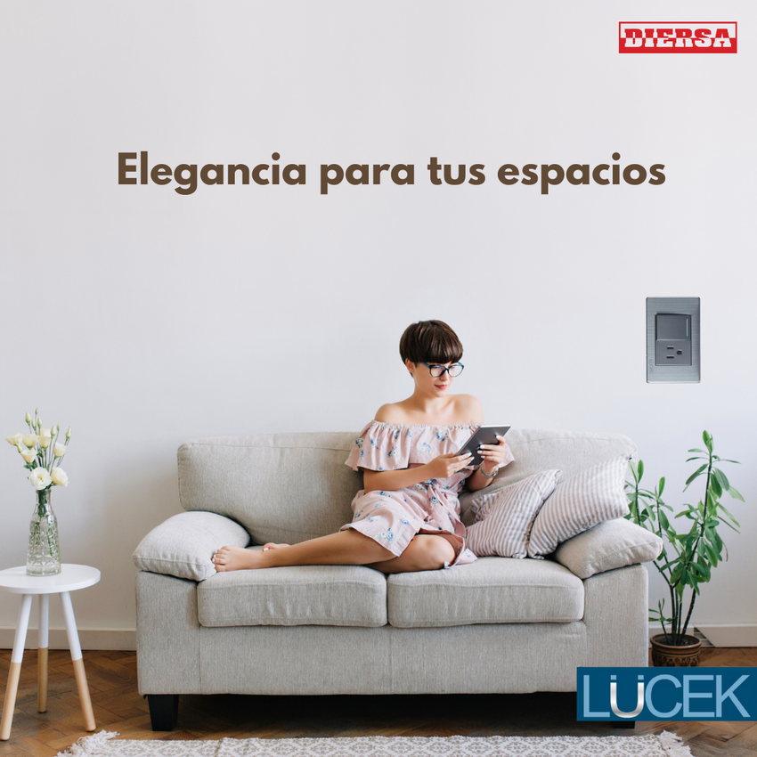 Pack x10 | Lucek Premium BP07 MP y MA con 1 Apagador Sencillo + 1 Contacto