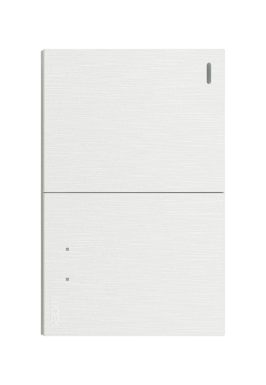 Pack x12 | Lucek Flat BF02/3 Placa Apagador Sencillo y Escalera