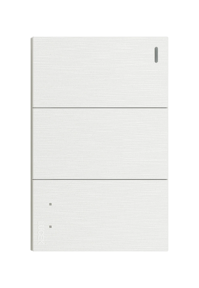 Pack x12 | Lucek Flat BF03/3 2 Apagadores Sencillos + 1 Escalera