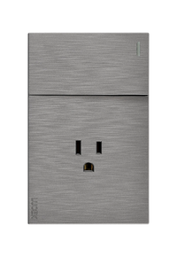 Pack x12 | Lucek Flat BF07 1 Apagador Sencillo y 1 Contacto