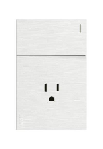 Pack x12 | Lucek Flat BF07 1 Apagador Sencillo y 1 Contacto