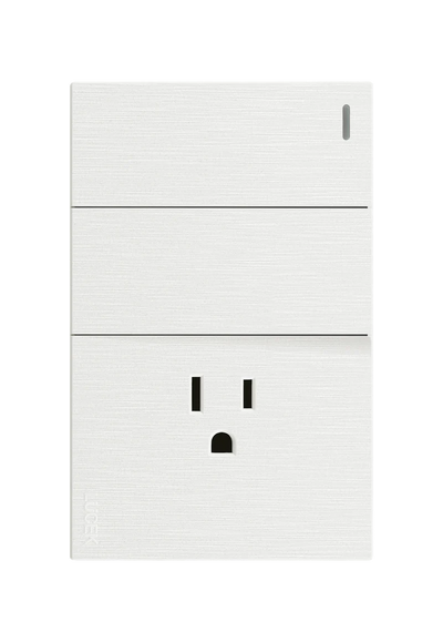 Pack x12 | Lucek Flat BF19 2 Apagadores Sencillos y 1 Contacto