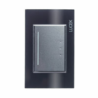 Pack x10 | Lucek Flat BP01/3 Cristal con 1 Apagador Escalera