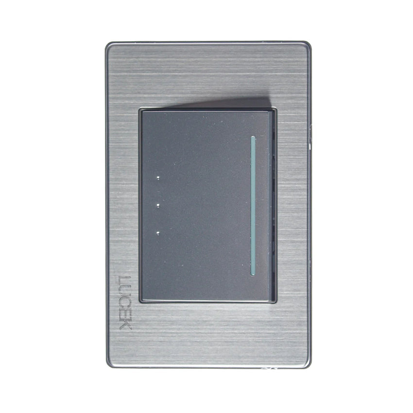 Pack x10 | Lucek Premium BP01/3 MP y MA con 1 Apagador Escalera Anodizadas