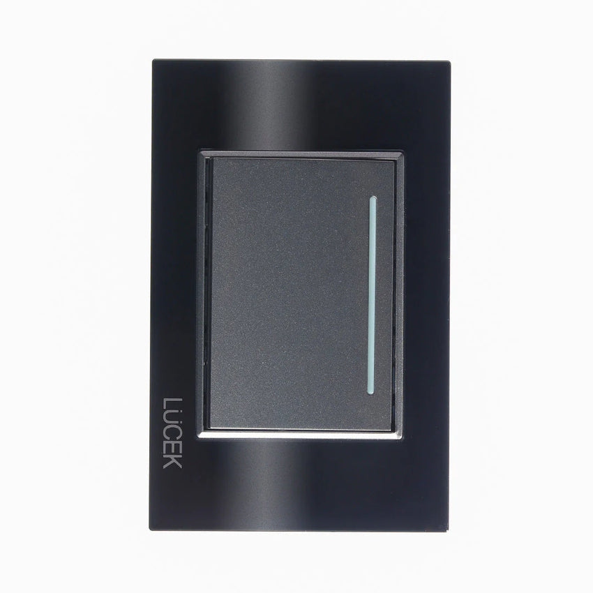 Pack x10 | Lucek Flat BP01 Cristal con 1 Apagador Sencillo