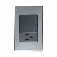 Pack x10 | Lucek Premium BP19 MP y MA con 2 Interruptores + 1 Contacto