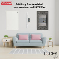 Pack x12 | Lucek Flat BF01 Placa Apagador Sencillo