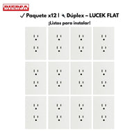 Pack x12 | Lucek Flat BF06 2 Contactos
