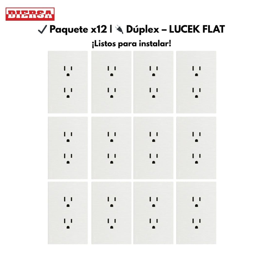 Pack x12 | Lucek Flat BF06 2 Contactos