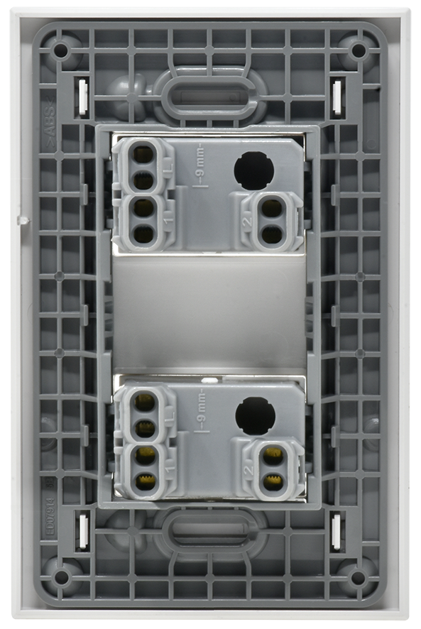 Pack x15 | Placa Bticino Forza2 Fz2201 Con 2 Apagador Escalera