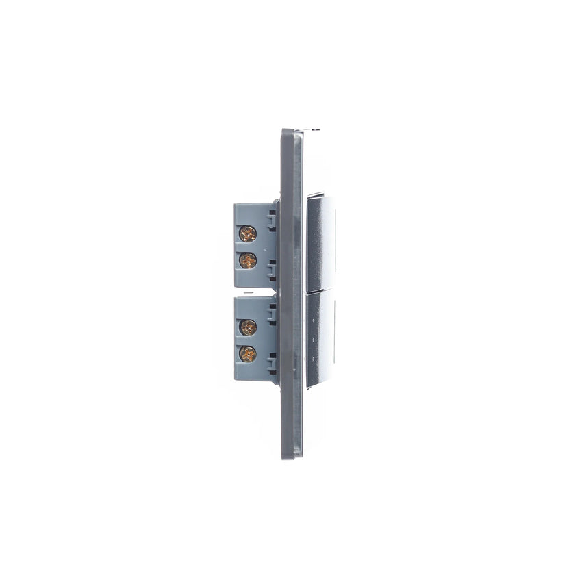 Pack x10 | Lucek Premium BP02/3 MP y MA con 1 Apagador Sencillo y 1 Escalera Anodizadas