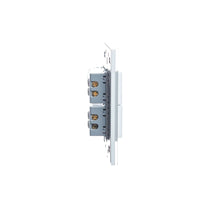 Pack x10 | Lucek Flat BP02 Cristal con 2 Apagadores Sencillos