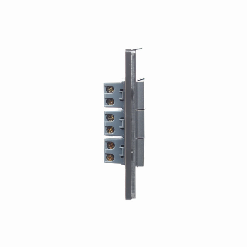 Pack x10 | Lucek Premium BP03/3 MP y MA con 2 Apagadores Sencillos y 1 Escalera Anodizadas