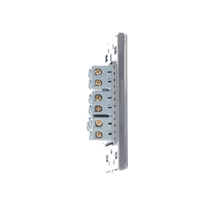 Pack x10 | Lucek Premium BP03/3 MP y MA con 2 Apagadores Sencillos y 1 Escalera Anodizadas