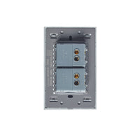 Pack x10 | Lucek Flat BP02 Cristal con 2 Apagadores Sencillos