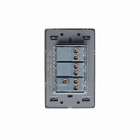 Pack x10 | Lucek Premium BP03/3 MP y MA con 2 Apagadores Sencillos y 1 Escalera Anodizadas