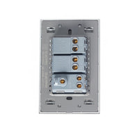 Pack x10 | Lucek Flat BP19 Cristal 2 Interruptores + 1 Contacto