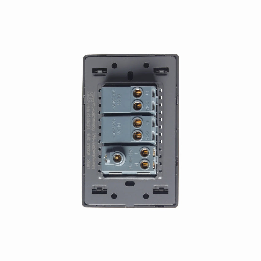 Pack x10 | Lucek Premium BP19 MP y MA con 2 Interruptores + 1 Contacto