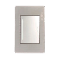 Pack x10 | Lucek Premium BP01/3 MP y MA con 1 Apagador Escalera Anodizadas